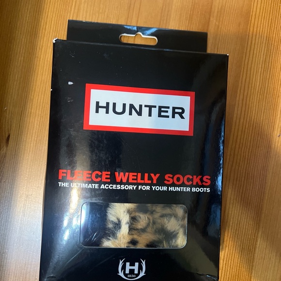 Hunter Fleece Welly Socks - Animal Print - Picture 1 of 6